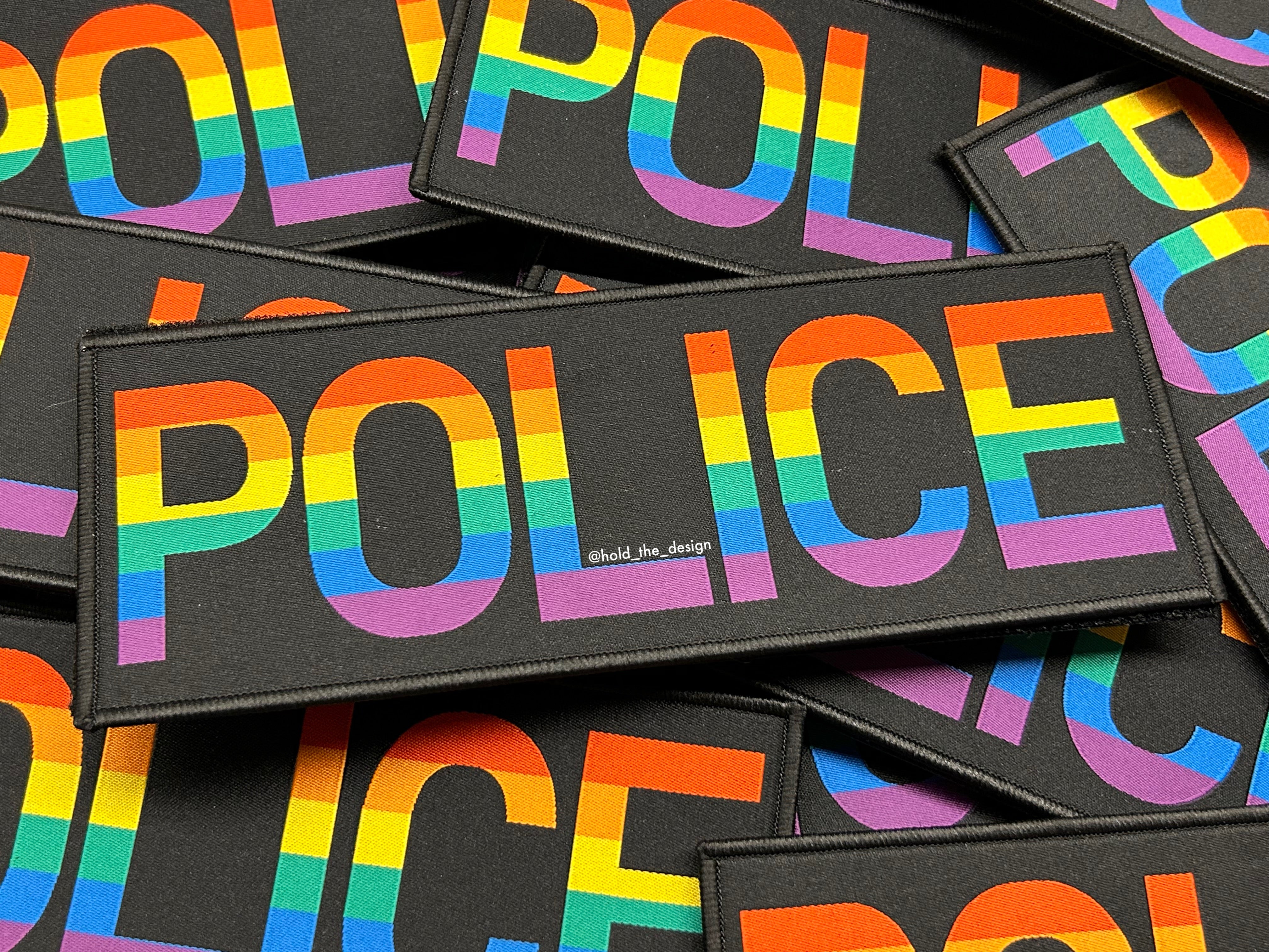 Police Pride Sticker Pride Police - Large Back Panel – Hold The Design