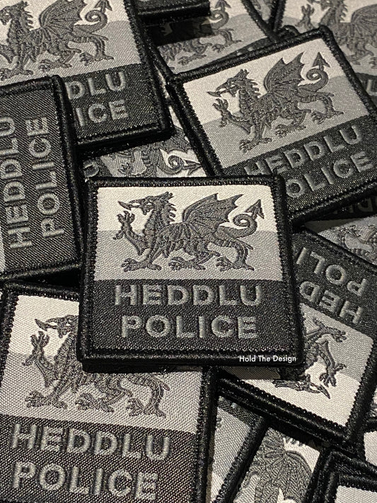 Wales Police Heddlu 5x5cm - Grey