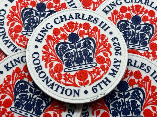 2023 Coronation of HM King Charles III PVC Logo Patch